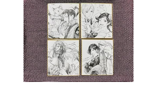 オクトパストラベラーII 色紙4枚セットスクエニカフェ